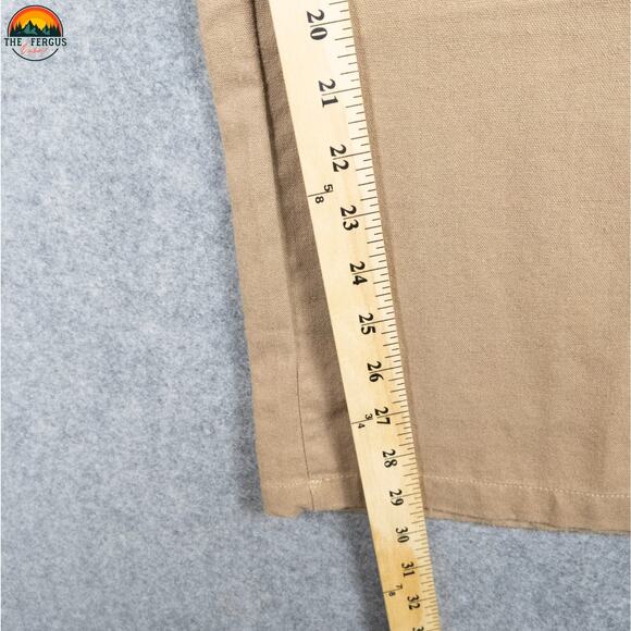 Me In California Ankle Pants Tan Linen Blend Drawstring Waist Women's Size 2XL - Picture 7 of 12